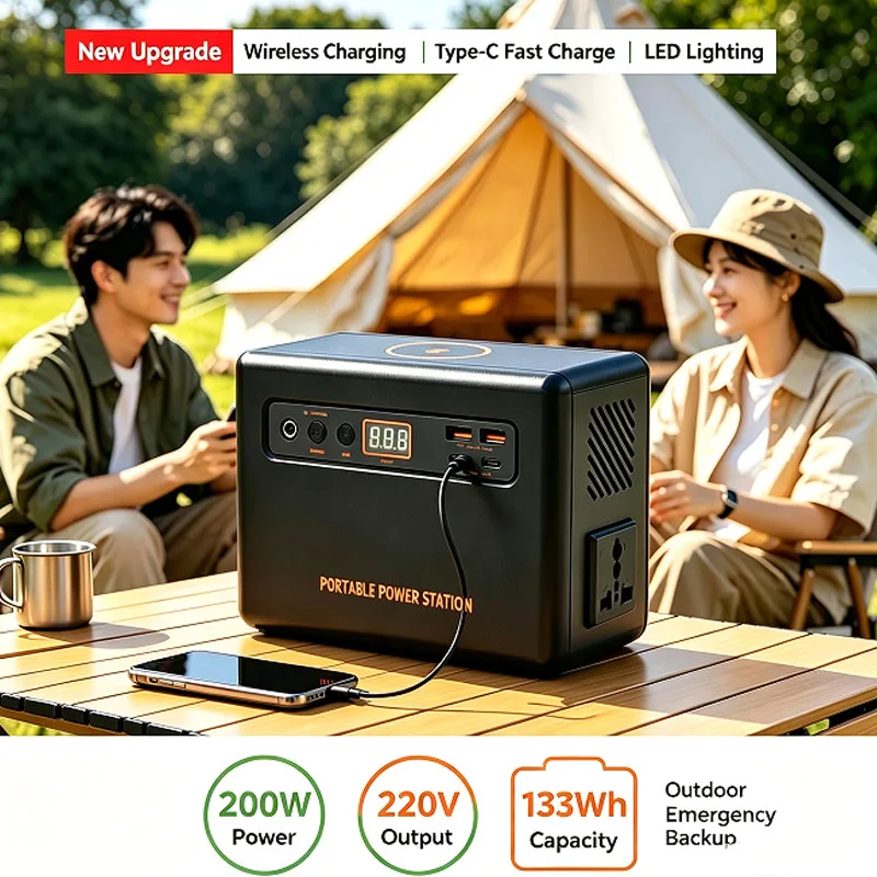 محطة طاقة محمولة بقدرة 200 واط - مراجعة Solar Emergency Charger وسعره